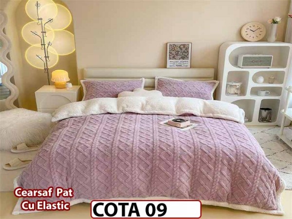 Lenjerie cocolino cu blanita , Tip Tricotaj , 4 piese cu Elastic- COTA 09
