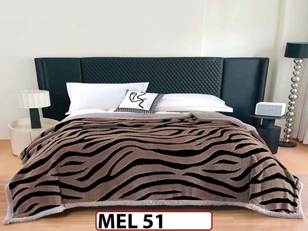 Patura Pufoasa Cocolino cu Blanita cu Fermoar 200x230cm - MEL 51 Patura Pufoasa Cocolino cu Blanita cu Fermoar 200x230cm - MEL 51