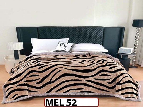 Patura Pufoasa Cocolino cu Blanita cu Fermoar 200x230cm - MEL 52 Patura Pufoasa Cocolino cu Blanita cu Fermoar 200x230cm - MEL 52