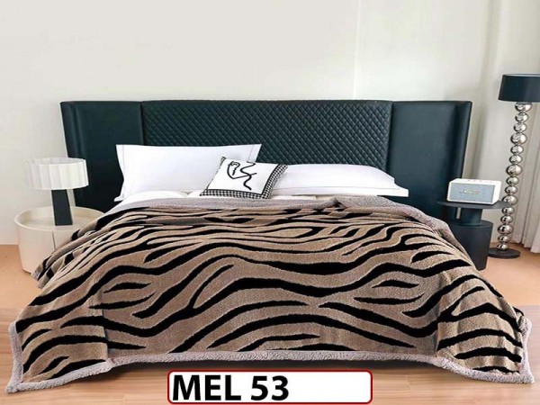 Patura Pufoasa Cocolino cu Blanita cu Fermoar 200x230cm - MEL 53 Patura Pufoasa Cocolino cu Blanita cu Fermoar 200x230cm - MEL 53