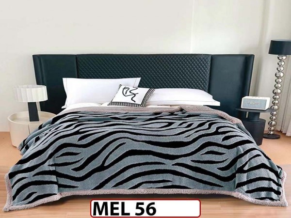 Patura Pufoasa Cocolino cu Blanita cu Fermoar 200x230cm - MEL 56 Patura Pufoasa Cocolino cu Blanita cu Fermoar 200x230cm - MEL 56