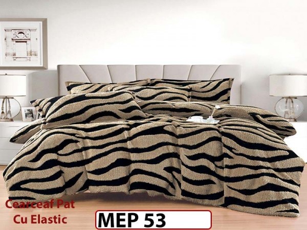 Lenjerie De Pat Cocolino 2 Persoane CU ELASTIC 4 piese - MEP 53 Lenjerie De Pat Cocolino 2 Persoane CU ELASTIC 4 piese - MEP 53