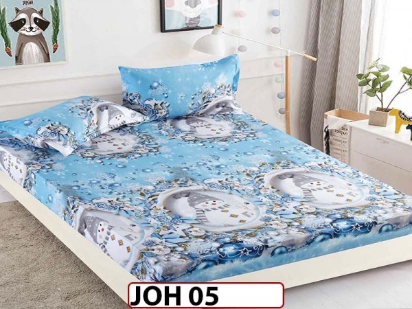 Husa de Pat din Finet + 2 Fete de Perne - Saltea 180x200 - Pat 2 Persoane - JOH 05 Husa de Pat din Finet + 2 Fete de Perne - Saltea 180x200 - Pat 2 Persoane - JOH 05