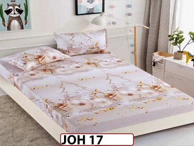 Husa de Pat din Finet + 2 Fete de Perne - Saltea 180x200 - Pat 2 Persoane - JOH 17 Husa de Pat din Finet + 2 Fete de Perne - Saltea 180x200 - Pat 2 Persoane - JOH 17