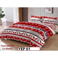 Lenjerie De Pat Cocolino 2 Persoane CU ELASTIC 4 piese - YEP 01