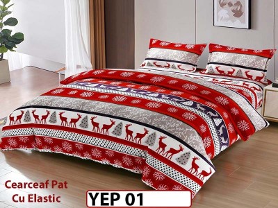 Lenjerie De Pat Cocolino 2 Persoane CU ELASTIC 4 piese - YEP 01