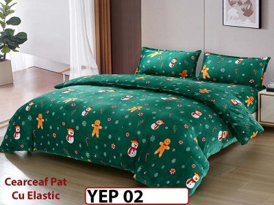 Lenjerie De Pat Cocolino 2 Persoane CU ELASTIC 4 piese - YEP 02