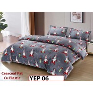 Lenjerie De Pat Cocolino 2 Persoane CU ELASTIC 4 piese - YEP 06