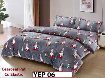 Lenjerie De Pat Cocolino 2 Persoane CU ELASTIC 4 piese - YEP 06