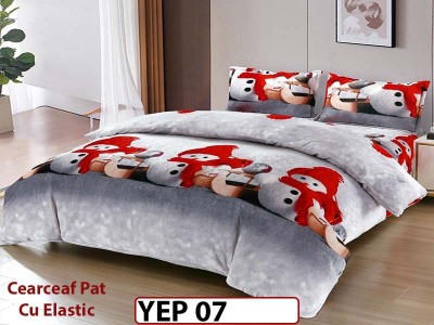 Lenjerie De Pat Cocolino 2 Persoane CU ELASTIC 4 piese - YEP 07