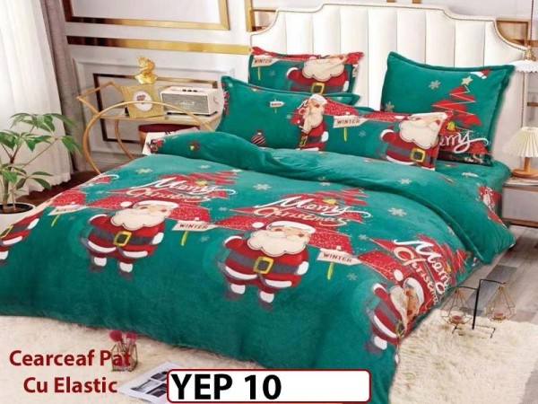 Lenjerie De Pat Cocolino 2 Persoane CU ELASTIC 4 piese - YEP 10 Lenjerie De Pat Cocolino 2 Persoane CU ELASTIC 4 piese - YEP 10