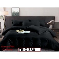 Lenjerie din damasc finetat  4 piese cearceaf cu elastic - TRIO380