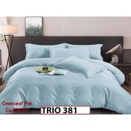 Lenjerie din damasc finetat  4 piese cearceaf cu elastic - TRIO381