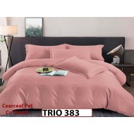 Lenjerie din damasc finetat  4 piese cearceaf cu elastic - TRIO383