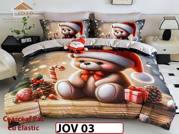 Lenjerie 5D din Finet 6 piese cu Elastic - JOV 03 Lenjerie 5D din Finet 6 piese cu Elastic - JOV 03