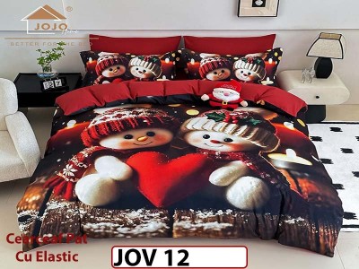 Lenjerie 5D din Finet 6 piese cu Elastic - JOV 12 Lenjerie 5D din Finet 6 piese cu Elastic - JOV 12