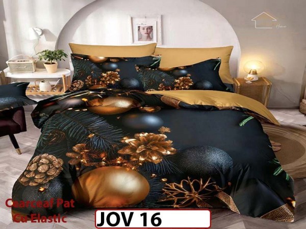 Lenjerie 5D din Finet 6 piese cu Elastic - JOV 16 Lenjerie 5D din Finet 6 piese cu Elastic - JOV 16