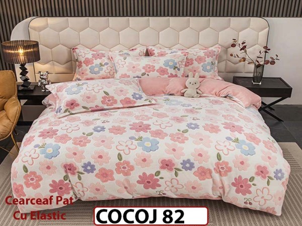 Lenjerie De Pat COCOLINO cu Elastic 4 piese - COCOJ82 Lenjerie De Pat COCOLINO cu Elastic 4 piese - COCOJ82