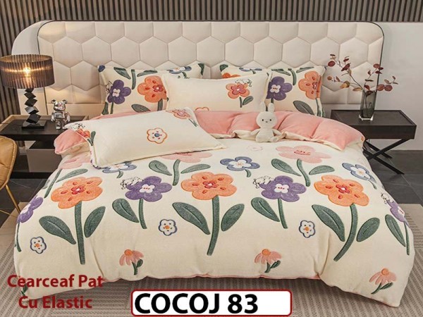 Lenjerie De Pat COCOLINO cu Elastic 4 piese - COCOJ83 Lenjerie De Pat COCOLINO cu Elastic 4 piese - COCOJ83