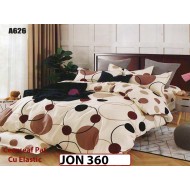 Lenjerie din finet  6 piese cearceaf cu elastic - JON360