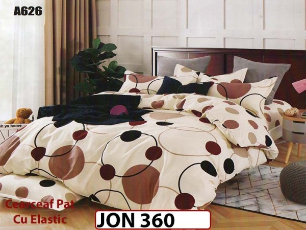 Lenjerie din finet 6 piese cearceaf cu elastic - JON360 Lenjerie din finet 6 piese cearceaf cu elastic - JON360