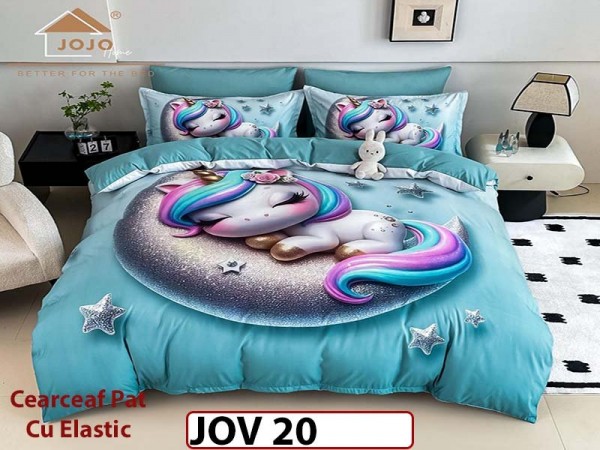 Lenjerie 5D din Finet 6 piese cu Elastic - JOV 20 Lenjerie 5D din Finet 6 piese cu Elastic - JOV 20