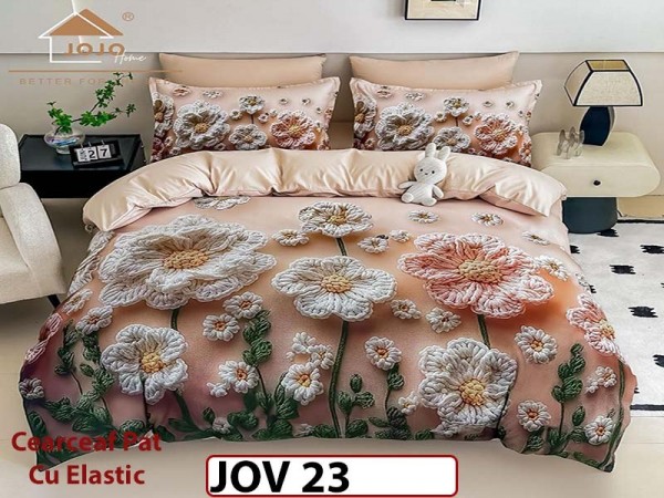 Lenjerie 5D din Finet 6 piese cu Elastic - JOV 23 Lenjerie 5D din Finet 6 piese cu Elastic - JOV 23