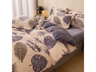 Lenjerie De Pat COCOLINO  cu Elastic 4 piese - COCOJ56 Lenjerie De Pat COCOLINO  cu Elastic 4 piese - COCOJ56