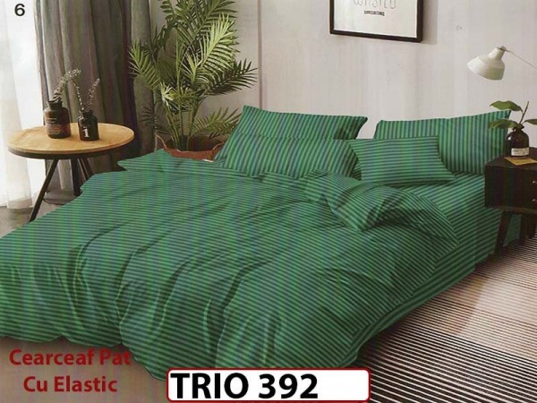 Lenjerie din damasc finetat 6 piese - TRIO 392 Lenjerie din damasc finetat 6 piese - TRIO 392