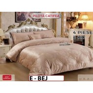 Pilota din Catifea cu 4 Piese - E BEJ