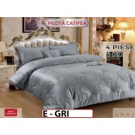 Pilota din Catifea cu 4 Piese - E GRI
