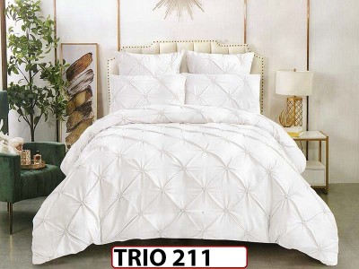 Lenjerie din finet  6 piese cu pliuri - TRIO 211