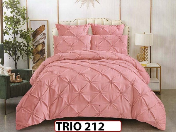 Lenjerie din finet  6 piese cu pliuri - TRIO 212 Lenjerie din finet  6 piese cu pliuri - TRIO 212