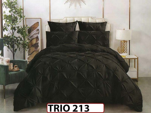 Lenjerie din finet  6 piese cu pliuri - TRIO 213 Lenjerie din finet  6 piese cu pliuri - TRIO 213