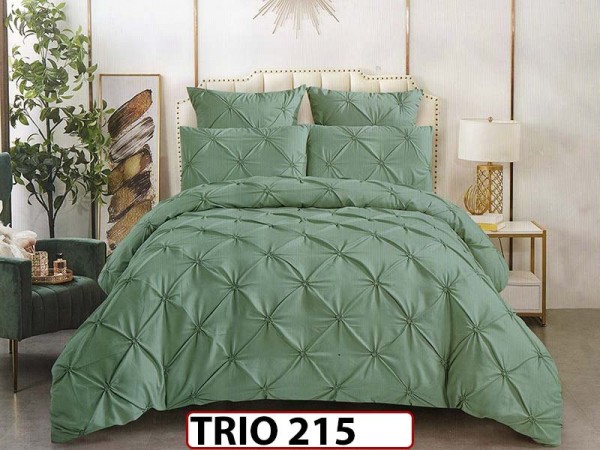 Lenjerie din finet  6 piese cu pliuri - TRIO 215 Lenjerie din finet  6 piese cu pliuri - TRIO 215