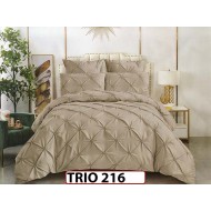 Lenjerie din finet  6 piese cu pliuri - TRIO 216