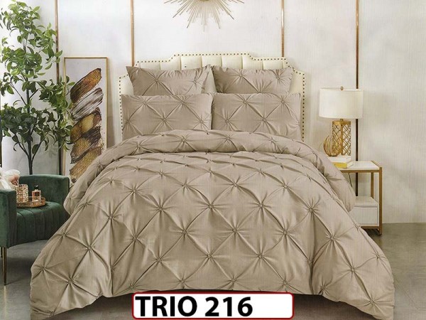 Lenjerie din finet  6 piese cu pliuri - TRIO 216 Lenjerie din finet  6 piese cu pliuri - TRIO 216