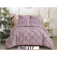 Lenjerie din finet  6 piese cu pliuri - TRIO 217