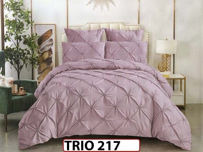 Lenjerie din finet  6 piese cu pliuri - TRIO 217 Lenjerie din finet  6 piese cu pliuri - TRIO 217