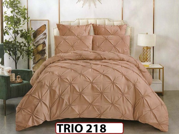 Lenjerie din finet  6 piese cu pliuri - TRIO 218