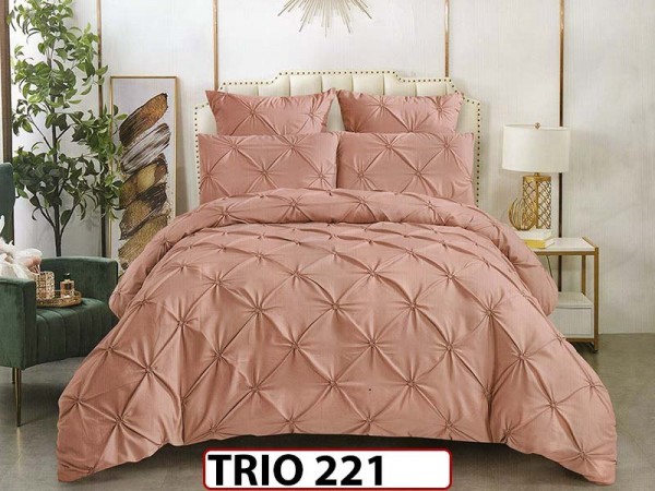 Lenjerie din finet  6 piese cu pliuri - TRIO 221