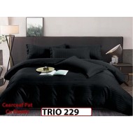 Lenjerie din damasc finetat  6 piese cearceaf cu elastic - TRIO 229