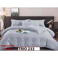 Lenjerie din damasc finetat  6 piese cearceaf cu elastic - TRIO 233