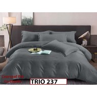 Lenjerie din damasc finetat  6 piese cearceaf cu elastic - TRIO 237