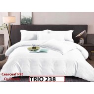 Lenjerie din damasc finetat  6 piese cearceaf cu elastic - TRIO 238