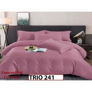 Lenjerie din damasc finetat  6 piese cearceaf cu elastic - TRIO 241