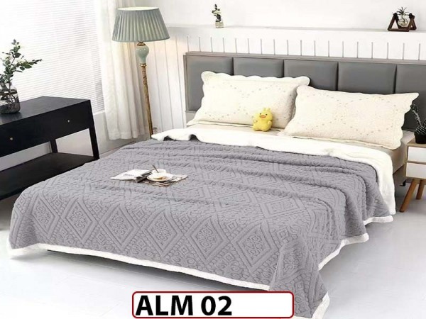 Patura Pufoasa Cocolino cu Blanita pentru pat dublu ALM 02