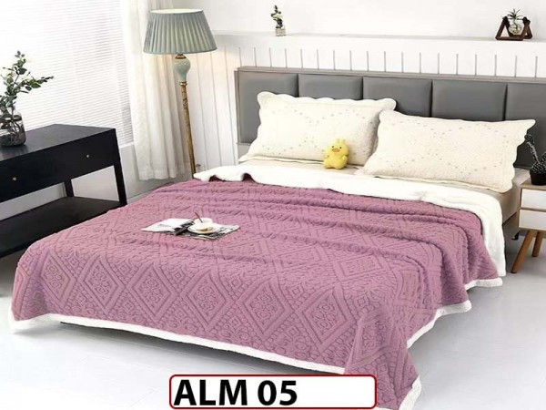 Patura Pufoasa Cocolino cu Blanita pentru pat dublu ALM 05