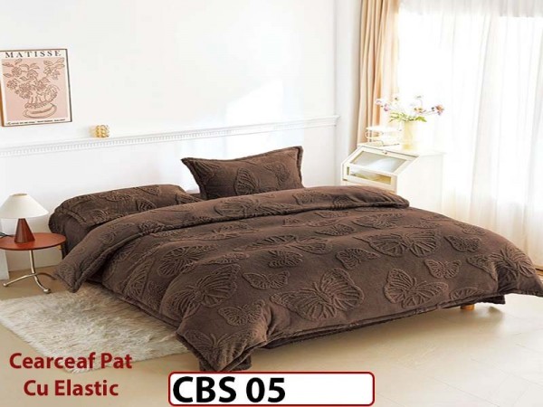 Lenjerie De Pat COCOLINO  cu Elastic 4 piese - CBS 05 Lenjerie De Pat COCOLINO  cu Elastic 4 piese - CBS 05