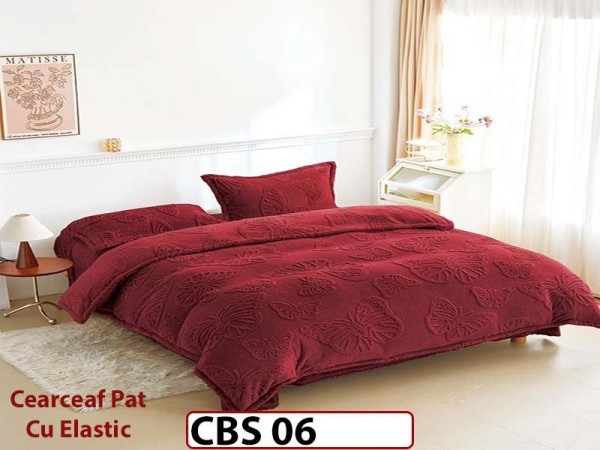 Lenjerie De Pat COCOLINO  cu Elastic 4 piese - CBS 06 Lenjerie De Pat COCOLINO  cu Elastic 4 piese - CBS 06